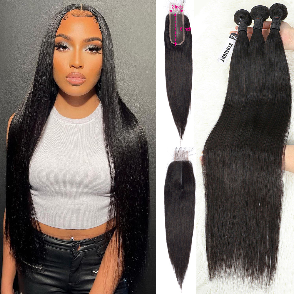 Board Game Queen - 32 Inch Straight Human Hair Bundles