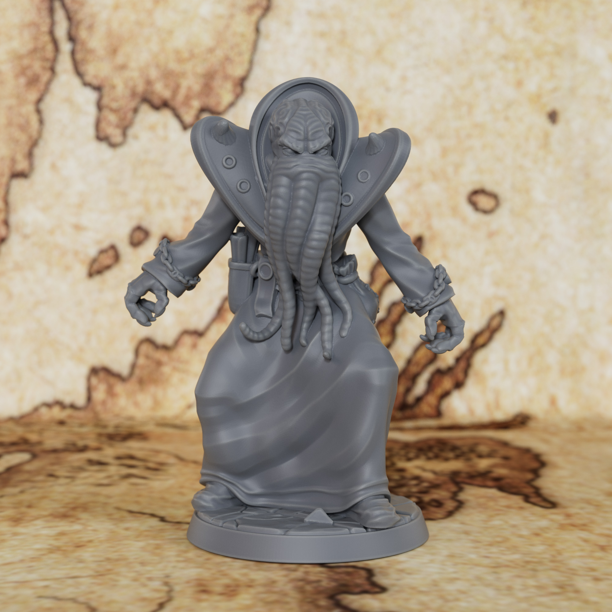 Board Game Villainous - 25mm Mindflayer Miniature - Fantasy RPG