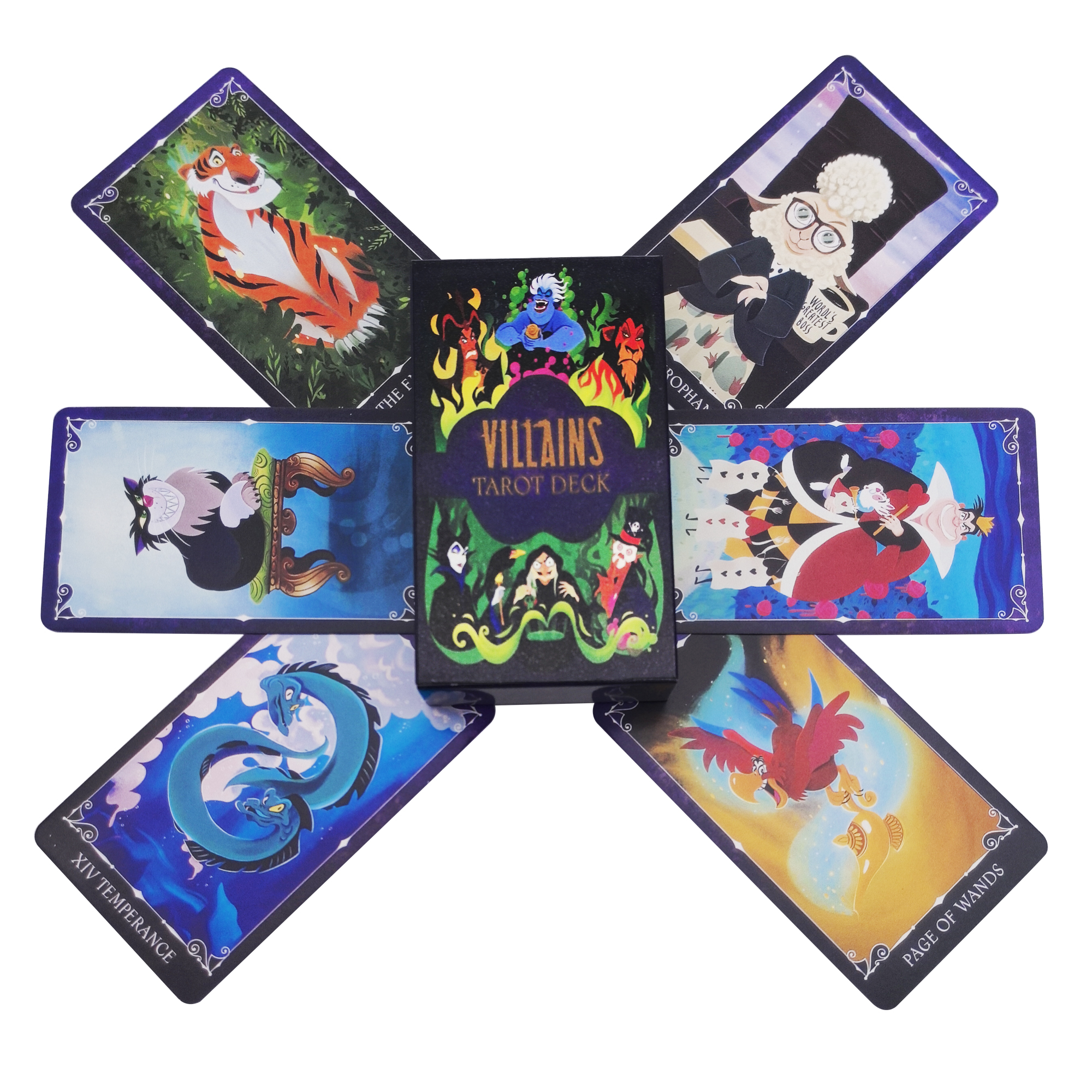 Board Game Villainous - 78pcs Villains Tarot Decks High Quality