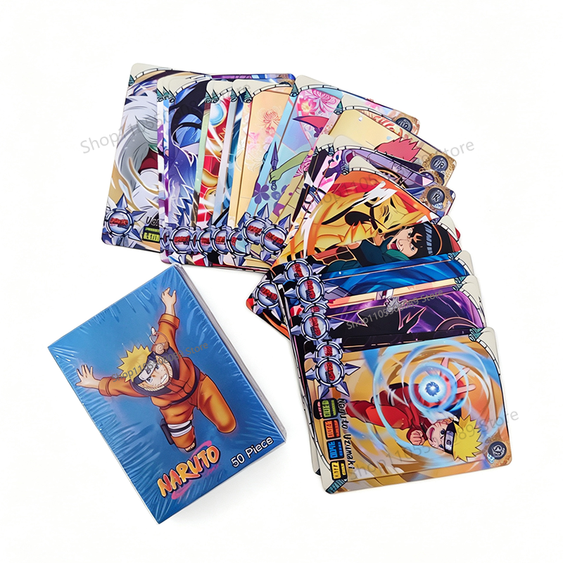 Board Game Naruto - 50pcs Naruto English Cards Flashy Kakashi