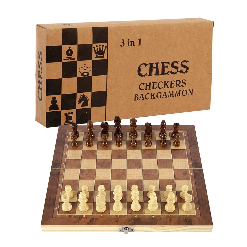 3 in 1 Chess Board, Folding Wo - Board Game Harvest บทวิจารณ์และราคา