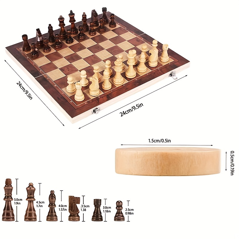 3 in 1 Chess Board, Folding Wo - Board Game Harvest บทวิจารณ์และราคา