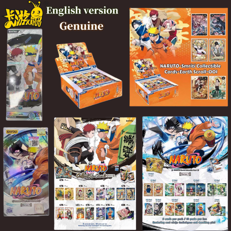 KAYOU Genuine  ACG Cards Engli - Board Game Naruto บทวิจารณ์และราคา