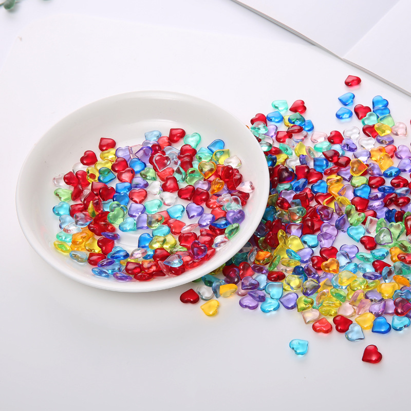 100PCS 10*4mm Heart Shape Acry - Board Game Harvest บทวิจารณ์และราคา