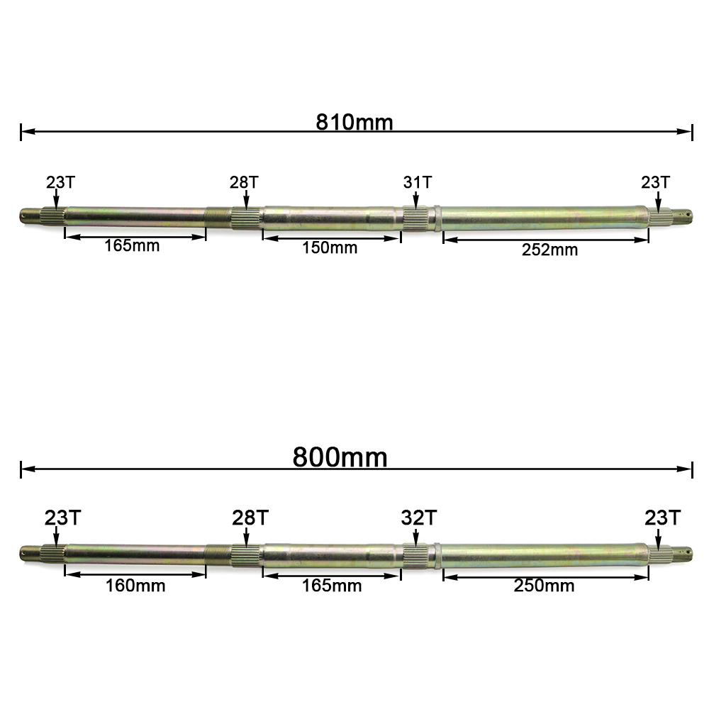 ATV 800mm/810mm Rear Axle For  - Board Game Go บทวิจารณ์และราคา