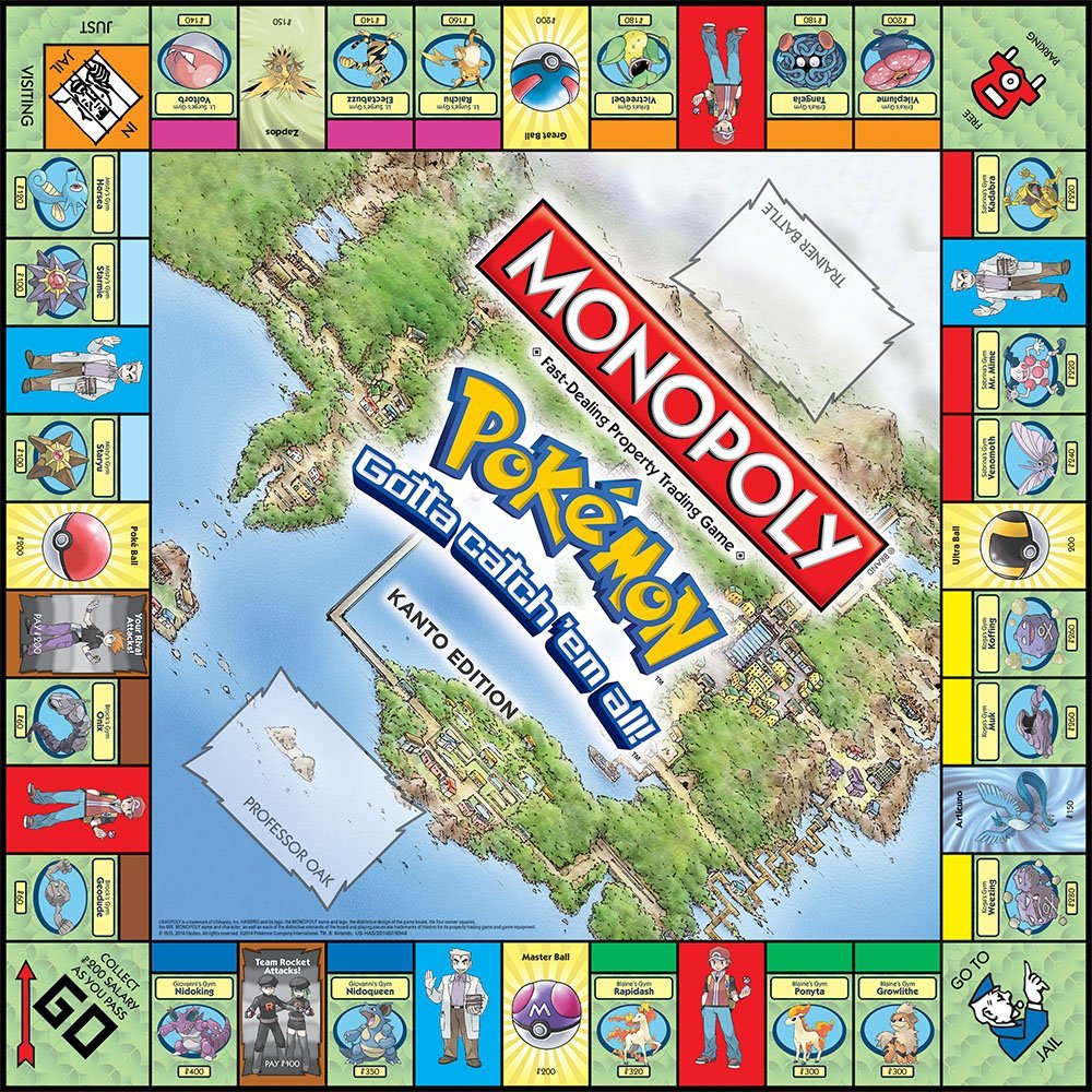 MONOPOLY Pokemon Board Game Ca - Board Game Monopoly บทวิจารณ์และราคา