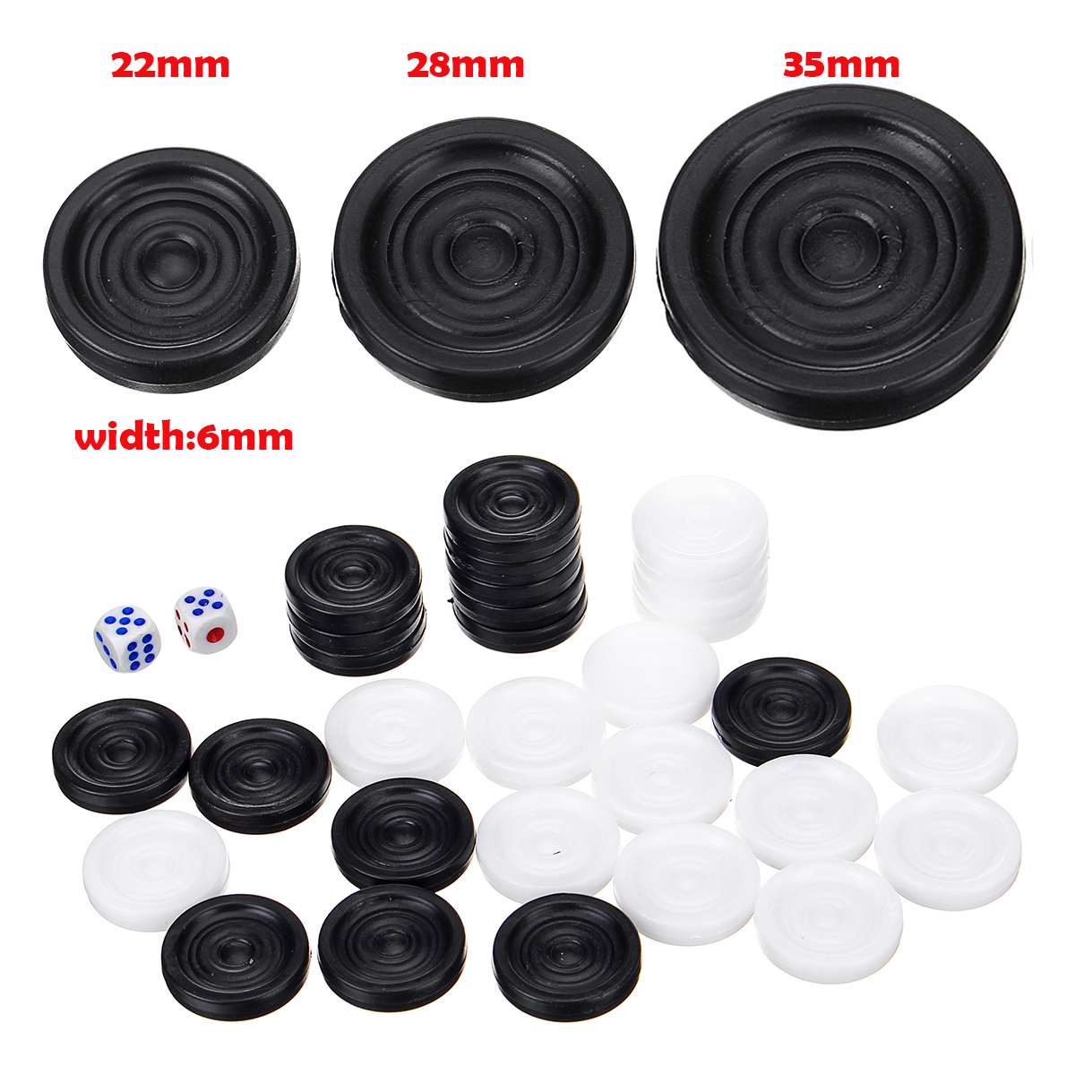 32 PCS Backgammon Chess Piece  - Board Game Harvest บทวิจารณ์และราคา