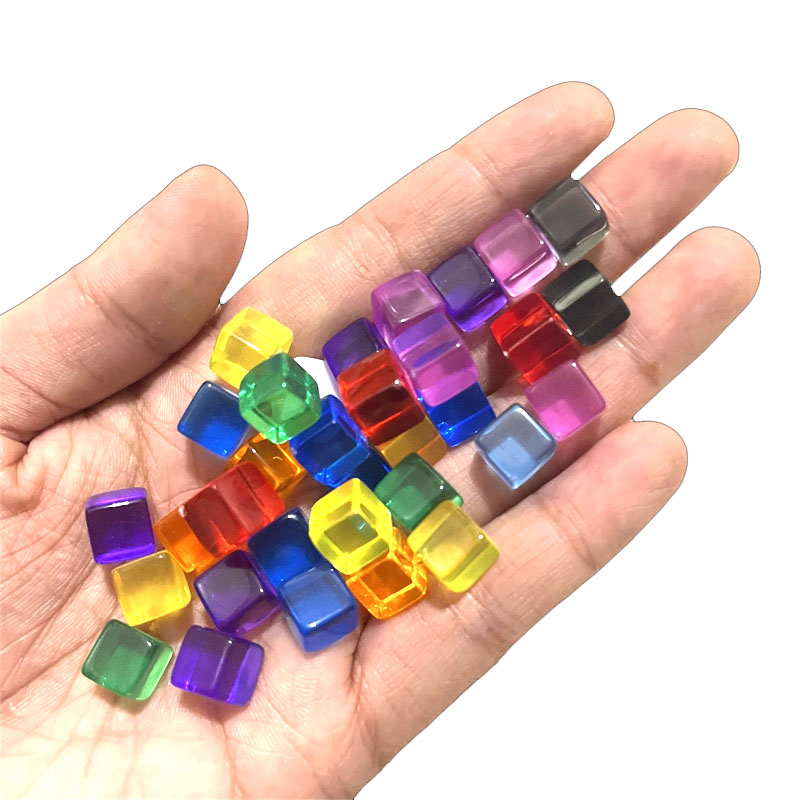 100pcs/set 8mm Clear Cube Dice - Board Game Harvest บทวิจารณ์และราคา