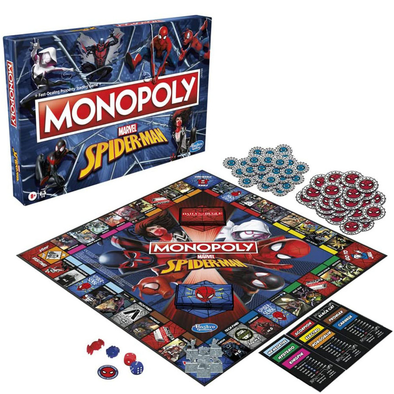 Marvel Spider-Man Monopoly Boa - Board Game Monopoly บทวิจารณ์และราคา