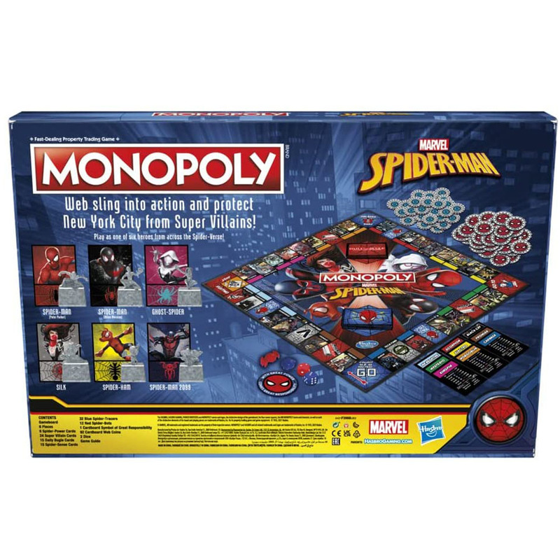 Marvel Spider-Man Monopoly Boa - Board Game Monopoly บทวิจารณ์และราคา