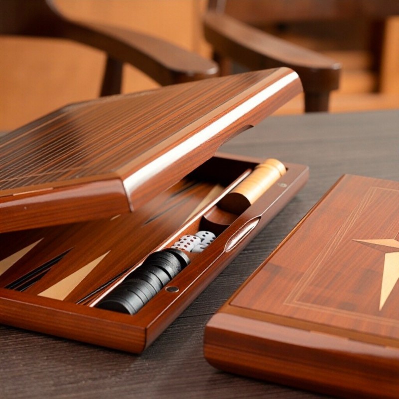 Solid Wood Backgammon 11-19 In - Board Game Harvest บทวิจารณ์และราคา