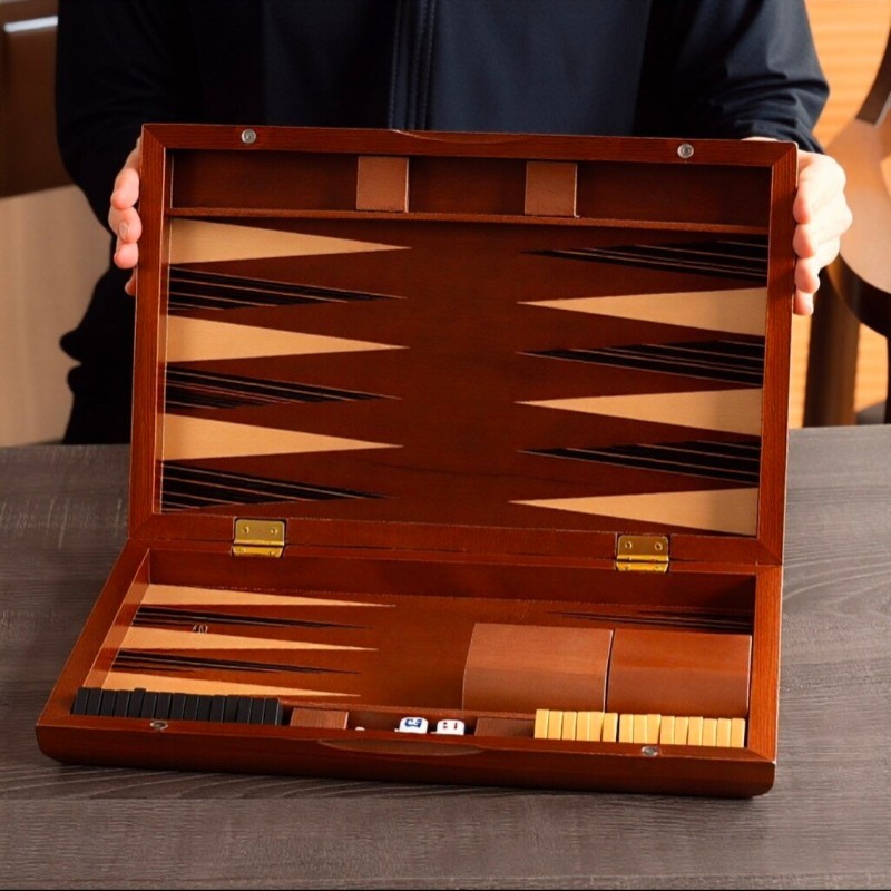 Solid Wood Backgammon 11-19 In - Board Game Harvest บทวิจารณ์และราคา