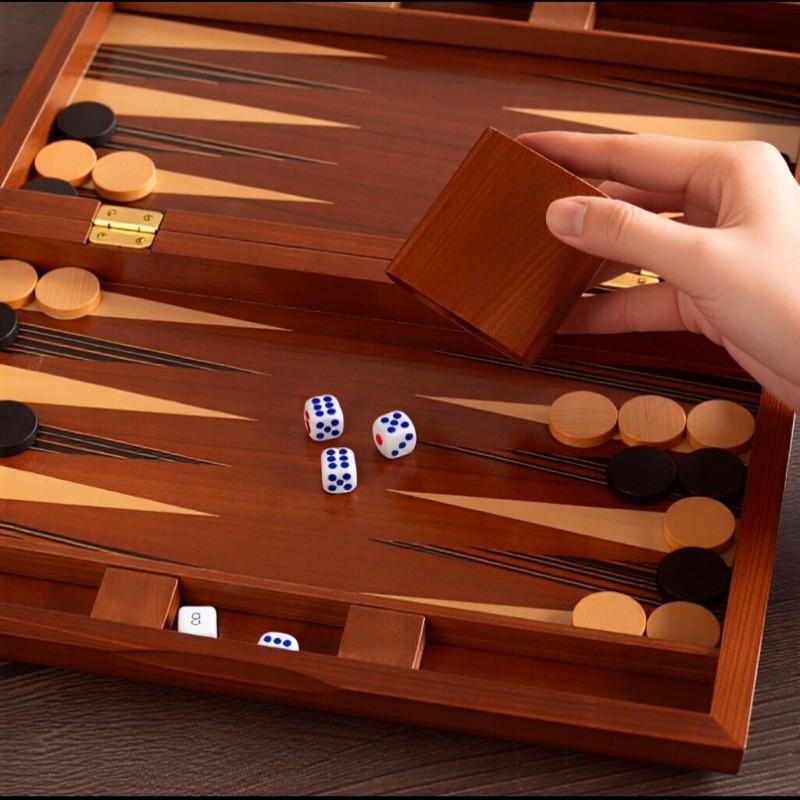 Solid Wood Backgammon 11-19 In - Board Game Harvest บทวิจารณ์และราคา
