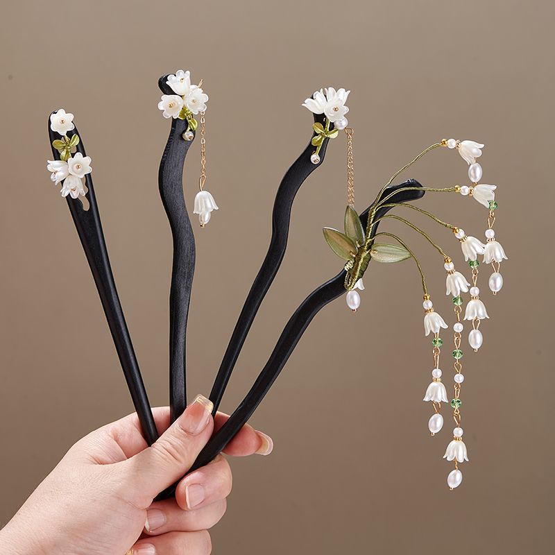 Wooden Flower Hairpin Vintage  - Board Game Go บทวิจารณ์และราคา
