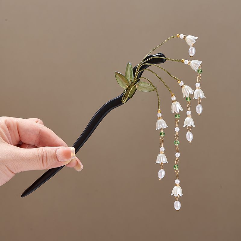Wooden Flower Hairpin Vintage  - Board Game Go บทวิจารณ์และราคา