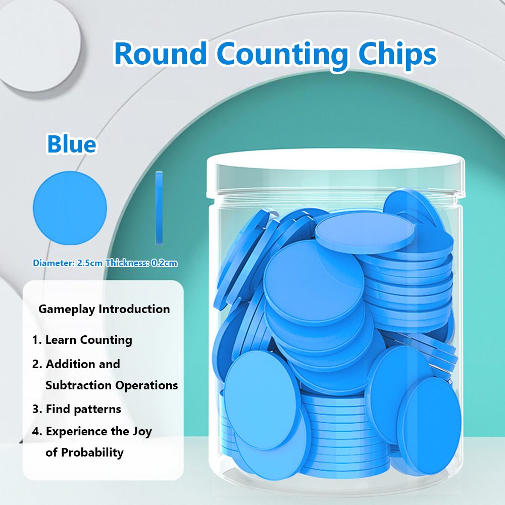 100pcs Plastic Counting Chips  - Board Game Harvest บทวิจารณ์และราคา
