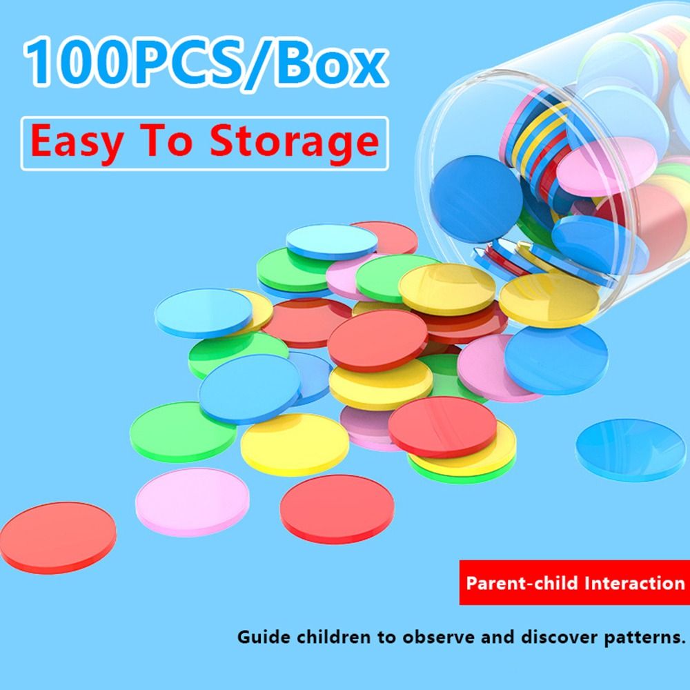100pcs Plastic Counting Chips  - Board Game Harvest บทวิจารณ์และราคา
