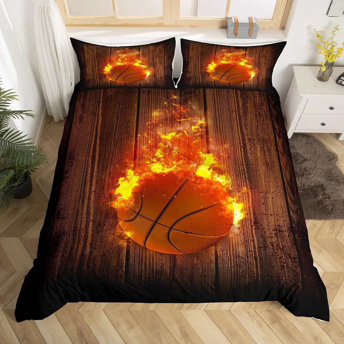 Basketball Duvet Cover Twin Qu - Board Game Queen บทวิจารณ์และราคา