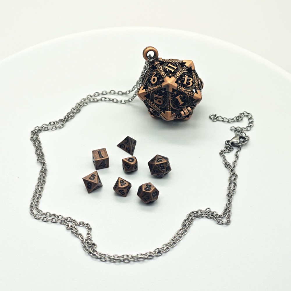 1 Set 20-sided Hollow Metal Di - Board Game Io บทวิจารณ์และราคา