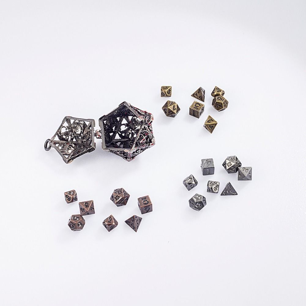 1 Set 20-sided Hollow Metal Di - Board Game Io บทวิจารณ์และราคา