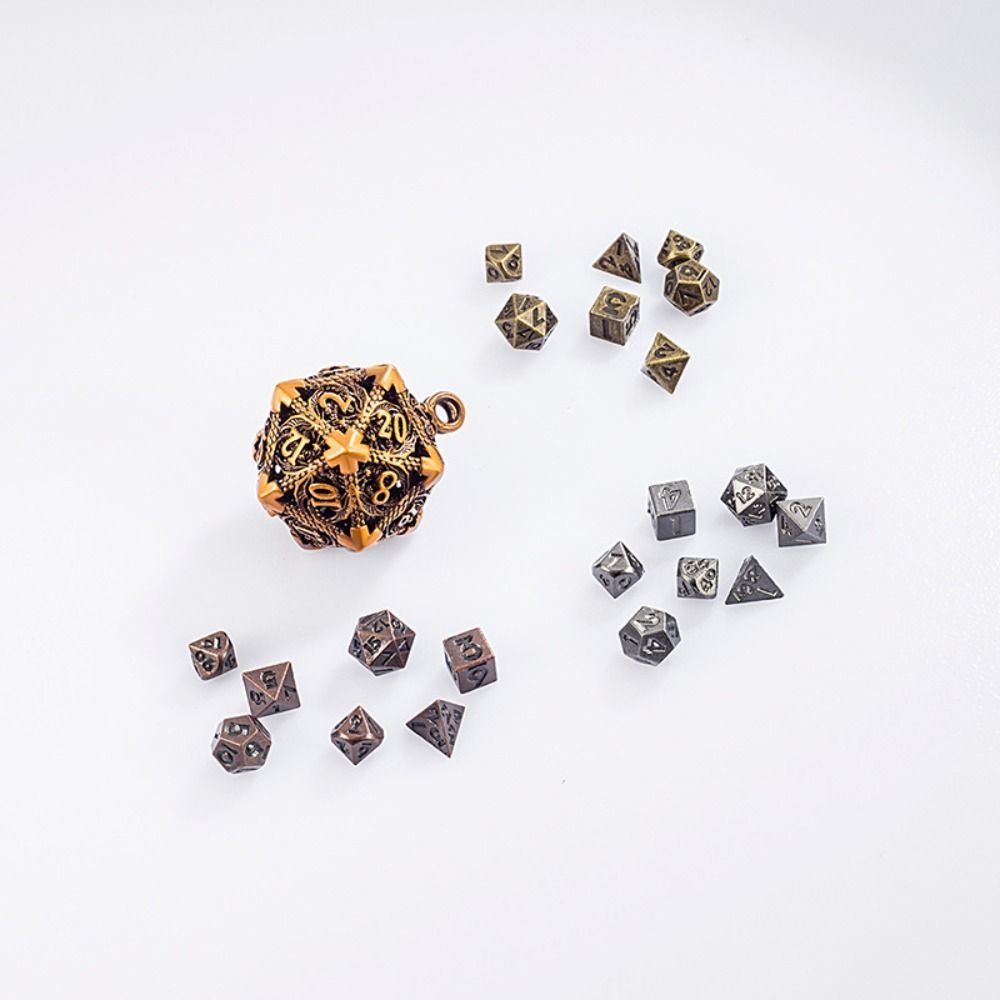 1 Set 20-sided Hollow Metal Di - Board Game Io บทวิจารณ์และราคา