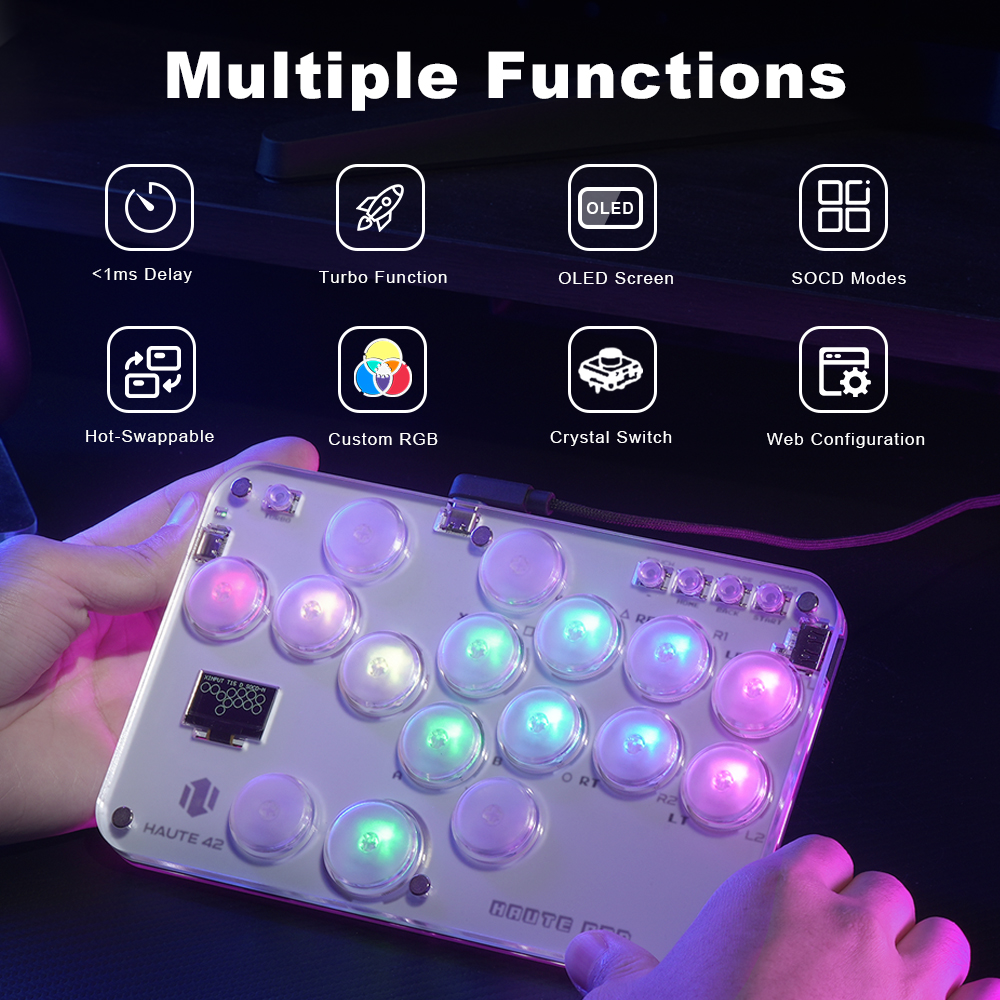 Haute42 Arcade Joystick Hitbox - Board Game Pc บทวิจารณ์และราคา