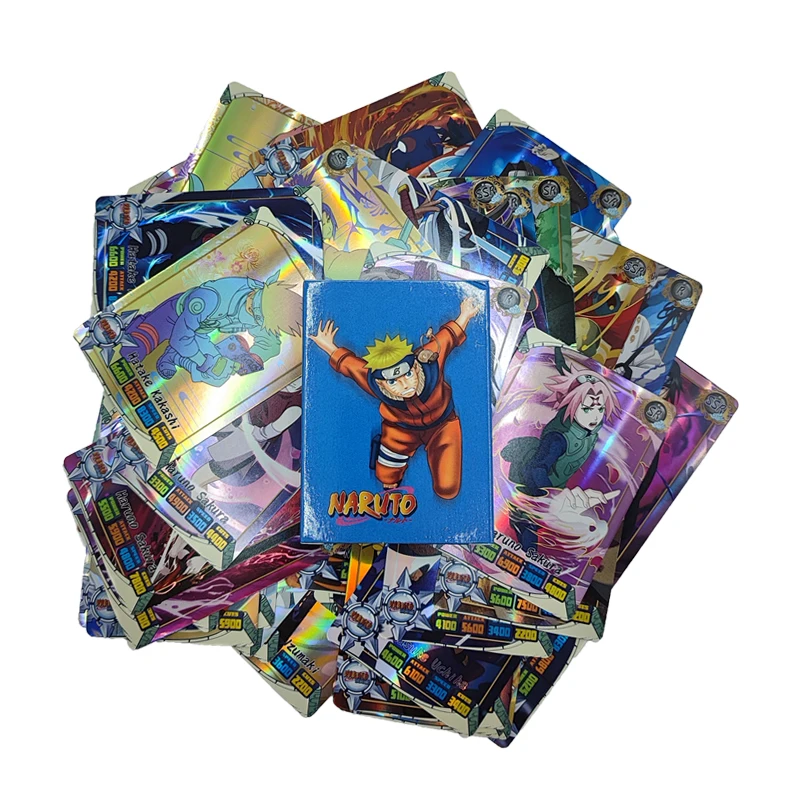 50pcs Naruto English Cards Fla - Board Game Naruto บทวิจารณ์และราคา
