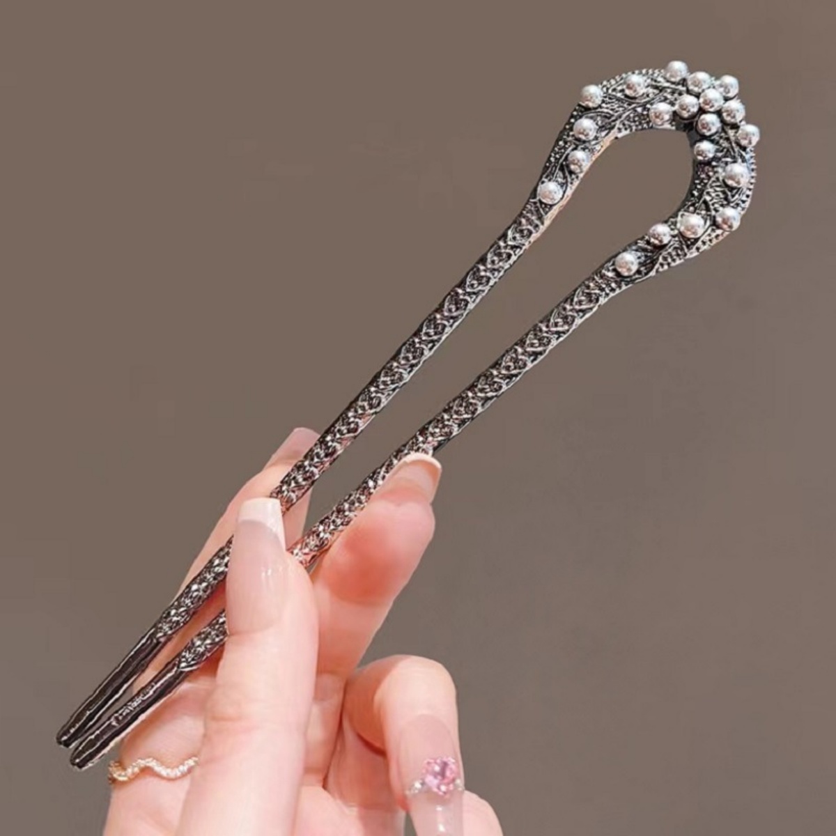 New Pearl U Shaped Hairpin For - Board Game Go บทวิจารณ์และราคา