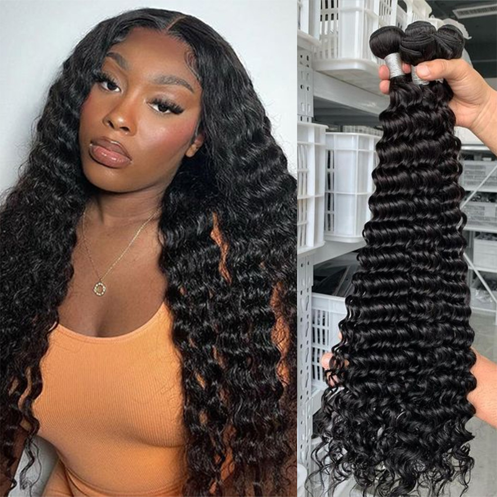 Queenlike Deep Wave Human Hair - Board Game Queen บทวิจารณ์และราคา