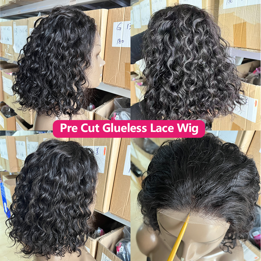 4x4 Glueless Wig BoB Human Hai - Board Game Queen บทวิจารณ์และราคา