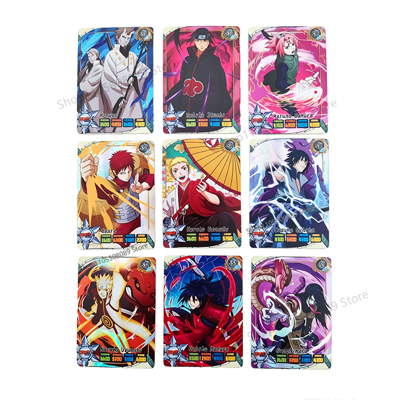 50pcs Naruto English Cards Fla - Board Game Naruto บทวิจารณ์และราคา