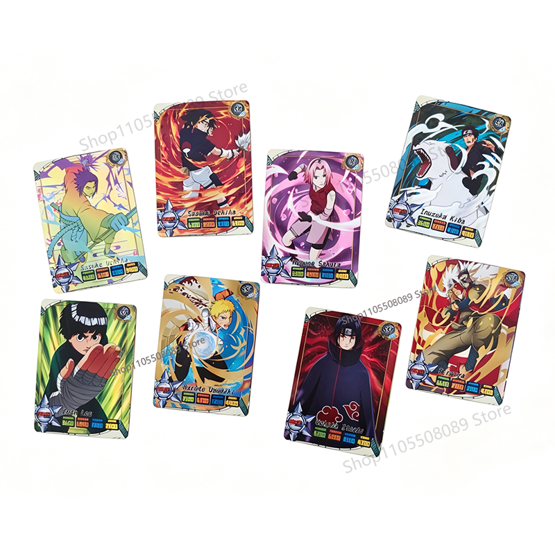 50pcs Naruto English Cards Fla - Board Game Naruto บทวิจารณ์และราคา