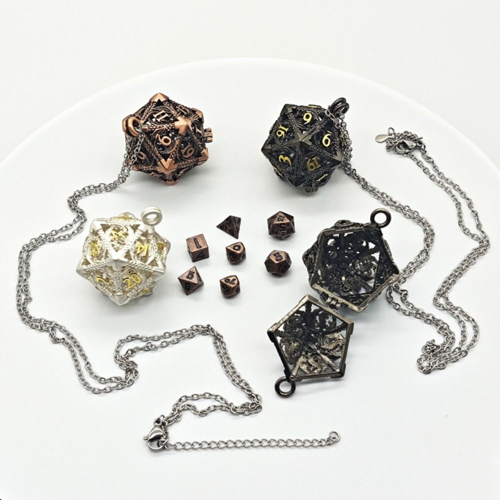 1 Set 20-sided Hollow Metal Di - Board Game Io บทวิจารณ์และราคา