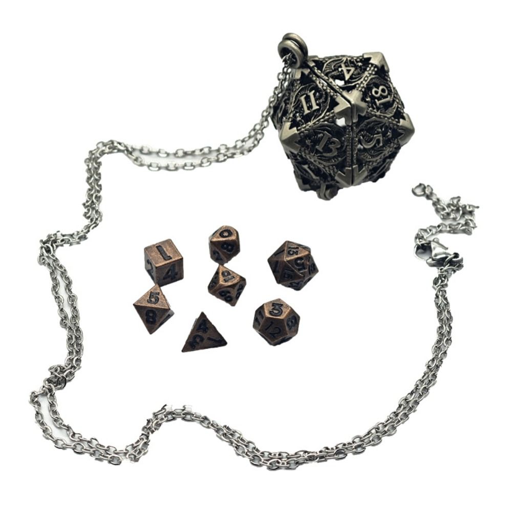 1 Set 20-sided Hollow Metal Di - Board Game Io บทวิจารณ์และราคา