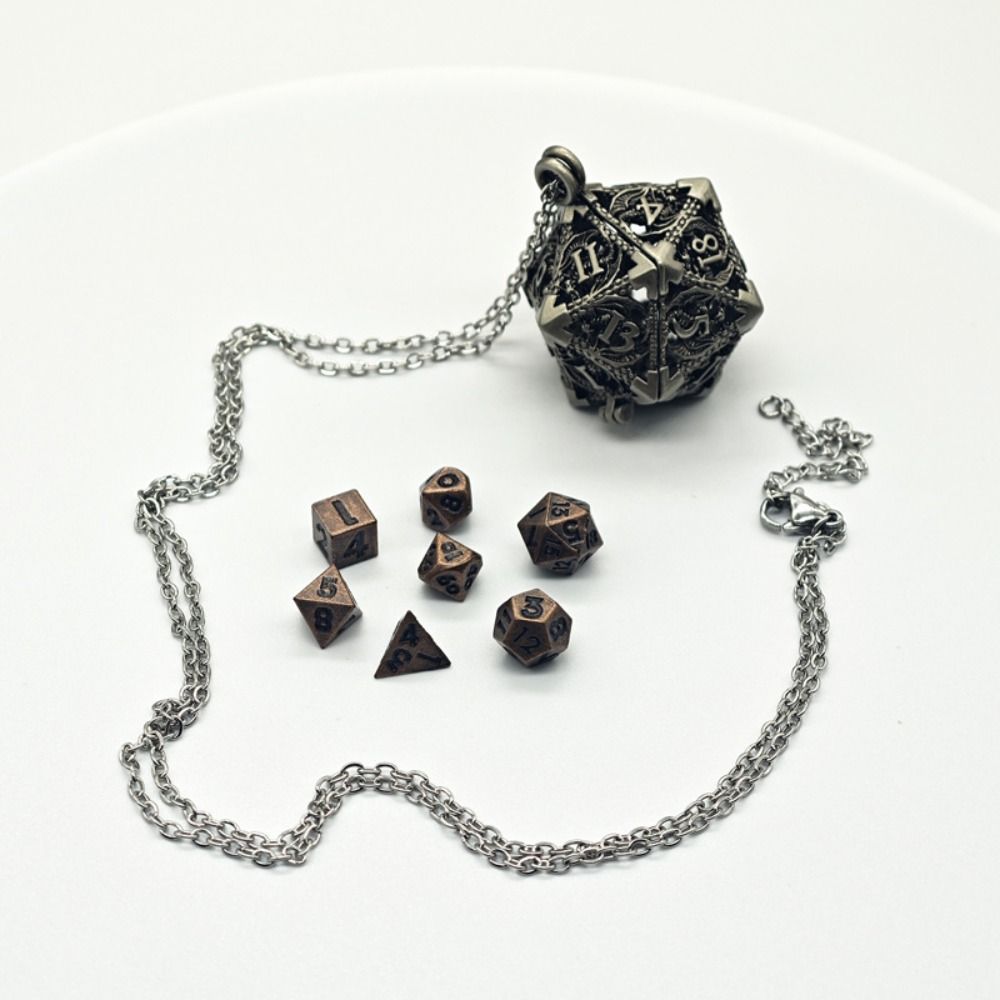 1 Set 20-sided Hollow Metal Di - Board Game Io บทวิจารณ์และราคา